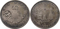 MOZAMBIQUE RUPEE MOMBASA RUPEE 1888 COUNTERMARKED PM -