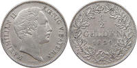 BAYERN 1/2 GUDLEN Maximilian II. Joseph (1848-1864) -