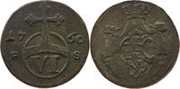 SACHSEN WEIMAR EISENACH 6 PFENNIG Anna Amalia (1758-1775) -