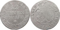 SACHSEN 1/12 TALER Kurfürst Friedrich August II. (1733-1763) -