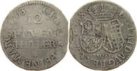 SACHSEN 1/12 TALER Kurfürst Friedrich August II. (1733-1763) -