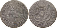 SACHSEN 1/24 TALER Kurfürst Friedrich August II. (1733-1763) -