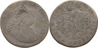 SACHSEN 1/6 TALER Kurfürst Friedrich August II. (1733-1763) -