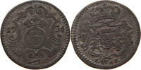 SACHSEN 3 PFENNIG Kurfürst Friedrich August II. (1733-1763) -