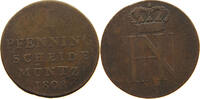WESTFALEN PFENNIG Hieronymus Napoleon 1807-1813. -