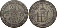 WESTFALEN 20 CENTIMES Hieronymus Napoleon 1807-1813. -