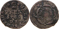 LIPPE DETMOLD 2 PFENNIG LUDWIG HEINRICH ADOLF 1782-1789 -