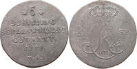 SCHLESWIG HOLSTEIN 5 SCHILLING Christian VII.1766-1808 -
