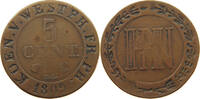 WESTFALEN 5 CENTIMES Hieronymus Napoleon 1807-1813. -