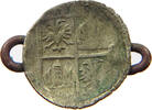 FRIEDBERG REICHSBURG EINSEITIGER PFENNIG Johann Brendel Homburg 1570-1577 -