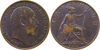 GREAT BRITAIN FARTHING Edward VII., 1901 - 1910 -
