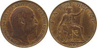 GREAT BRITAIN FARTHING Edward VII., 1901 - 1910 -