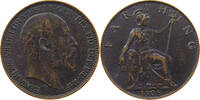 GREAT BRITAIN FARTHING Edward VII., 1901 - 1910 -