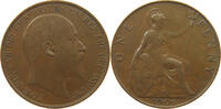 GREAT BRITAIN PENNY Edward VII., 1901 - 1910 -