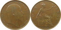 GREAT BRITAIN PENNY Edward VII., 1901 - 1910 -