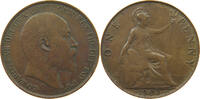 GREAT BRITAIN PENNY Edward VII., 1901 - 1910 -
