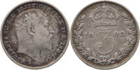 GREAT BRITAIN THREEPENCE Edward VII., 1901 - 1910 -