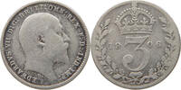 GREAT BRITAIN THREEPENCE Edward VII., 1901 - 1910 -