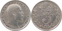 GREAT BRITAIN THREEPENCE Edward VII., 1901 - 1910 -