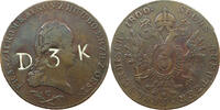 Haus Habsburg 6 Kreuzer Franz II./I., 1792-1835 Gegenstempel D3K -