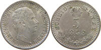 Haus Habsburg Franz Josef I. 1848-1916 5 Kreuzer 1858 A vz-