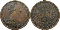 HAUS HABSBURG MEDAILLE Maria Theresia (1740-1780) NACHPRÄGUNG -