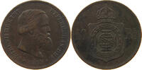 BRAZIL 10 REIS Pedro II. 1831 - 1889 -