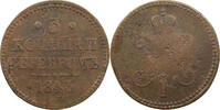 RUSSIA 3 KOPEKS Nikolaus I. (1825-1855) -