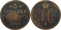 RUSSIA 3 KOPEKS Nikolaus I. (1825-1855) -