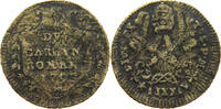 PAPAL STATES 2 CARLINI PIUS VI. 1775-1798 ZEITGENÖSSISCHE FÄLSCHUNG, AE PERIOD RESTRIKE -
