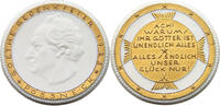 Deutsches Reich Medaille Pössneck - Johann Wolfgang von Goethe, Porzellan, Meißen -