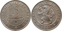 BELGIUM 5 CENTIMES Leopold II. 1865-1909 -
