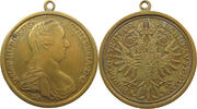 HAUS HABSBURG MEDAILLE Maria Theresia (1740-1780) NACHPRÄGUNG -