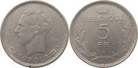 BELGIUM 5 FRANCS LEOPOLD III. (1934-1951) -