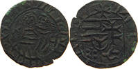 HUNGARY AE DENAR BIZARRE WRITING, MADONNA / SHIELD -