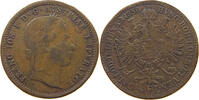 Haus Habsburg 1/4 Gulden Franz Josef I. 1848-1916 Kupfer, zeitgenössische Fälschung Selten -