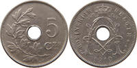 BELGIUM 5 CENTIMES Albert I. 1909-1934 -
