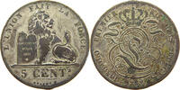 BELGIUM 5 CENTIMES Leopold I. (1831-1865) -