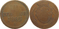 SACHSEN ALBERTINISCHE LINIE 3 PFENNIG Friedrich August III. 1763-1806 -