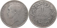 BELGIUM FRANC Albert I. 1909-1934 -