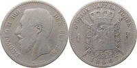 BELGIUM FRANC Leopold II. 1865-1909 -