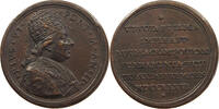 VATICAN MEDAL Pius VI. 1775-1799 auf die Grundsteinlegung zur neuen Sakristei des Petersdomes -