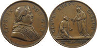 VATICAN MEDAL Pius IX. 1846-1878. Themmell a. d. symbol. Schlüsselübergabe an Petrus. -