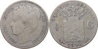 CURACAO 1/4 GULDEN Wilhelmina 1890-1948 -