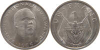 FRANC 1965 RWANDA OVERSTRUCK  REVERSE SS