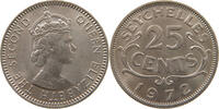 SEYCHELLES 25 CENTS Elizabeth II. (1952-2022) -