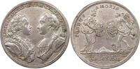 HAUS HABSBURG MEDAILLE Maria Theresia (1740-1780) A. Wideman, auf die Vermählung von Erzherzog Leopold -