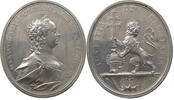 HAUS HABSBURG MEDAILLE Maria Theresia 1740-1780 Donner. Auf die Krönung zur böhmischen Königin in Prag -