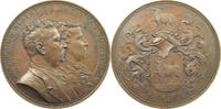 HAUS HABSBURG MEDAILLE Adolf Bachofen von Echt (1830-1922) Auf die Silberhochzeit -