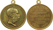 HAUS HABSBURG MEDAILLE FRANZ JOSEPH I. 1848-1916, AUSSTELLUNG FÜR MUSIK UND THEATER, WIEN 1892 -